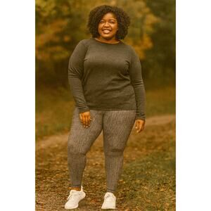 Athleta Delancey Textured Moto Tight Jeggings Gray XL